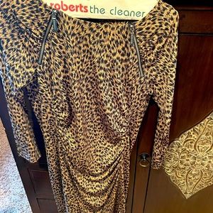 Michael Kors short dress with chrome zipper detail